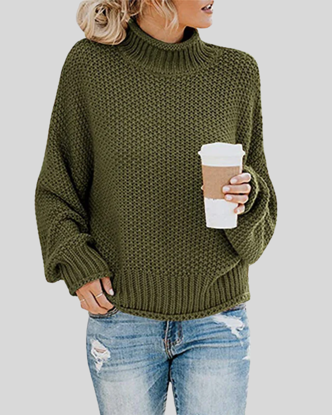 Talia | Chunky Knit Turtleneck Sweater