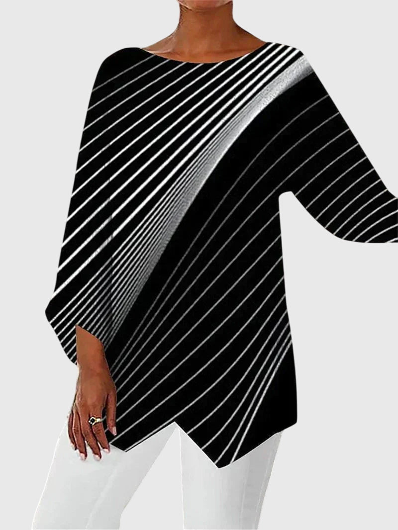 Talia | Elegant Crew Neck Top