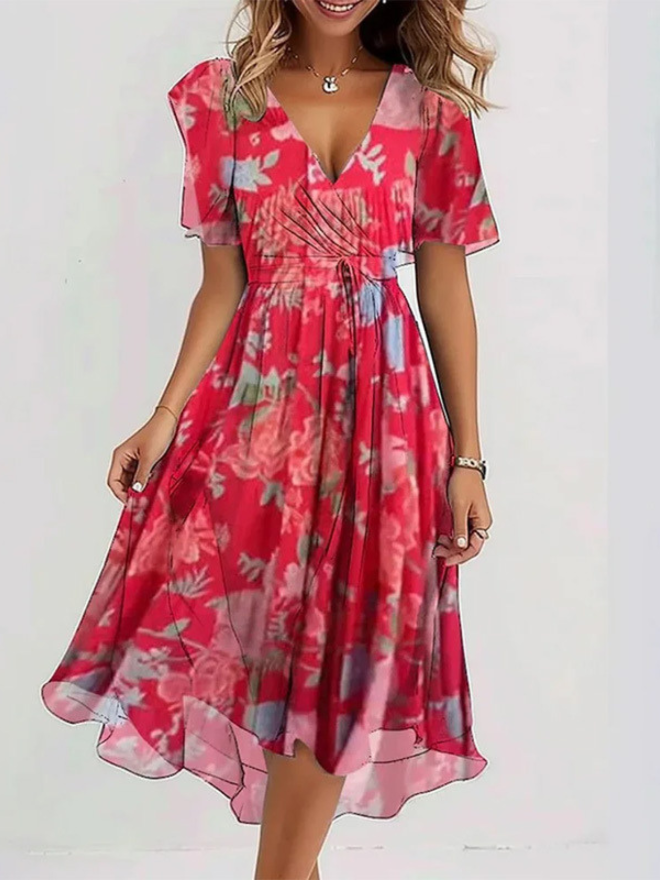 Talia | Summer Dress With Belly Cover
