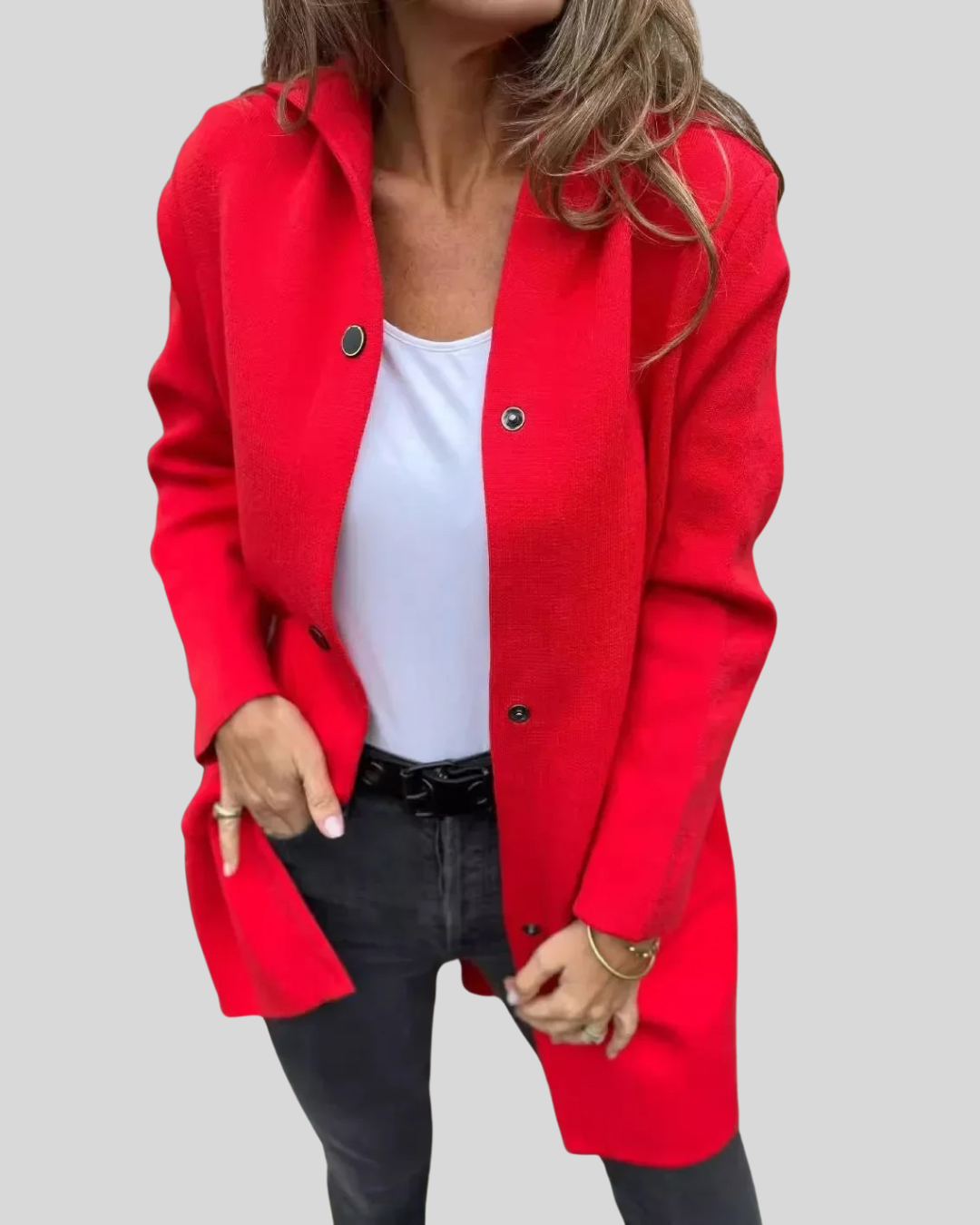 Talia | Hooded Woolen Coat for Everyday Warmth