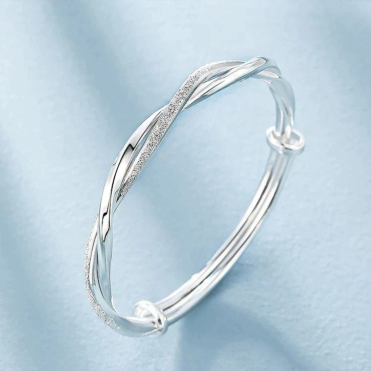 Talia | Braided Silver Bracelet