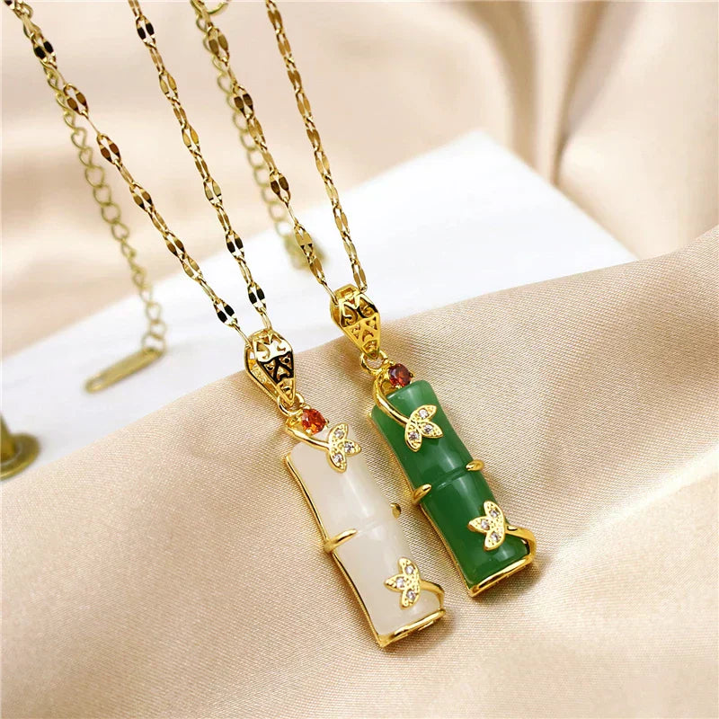 Talia | Jade Amulet Necklace