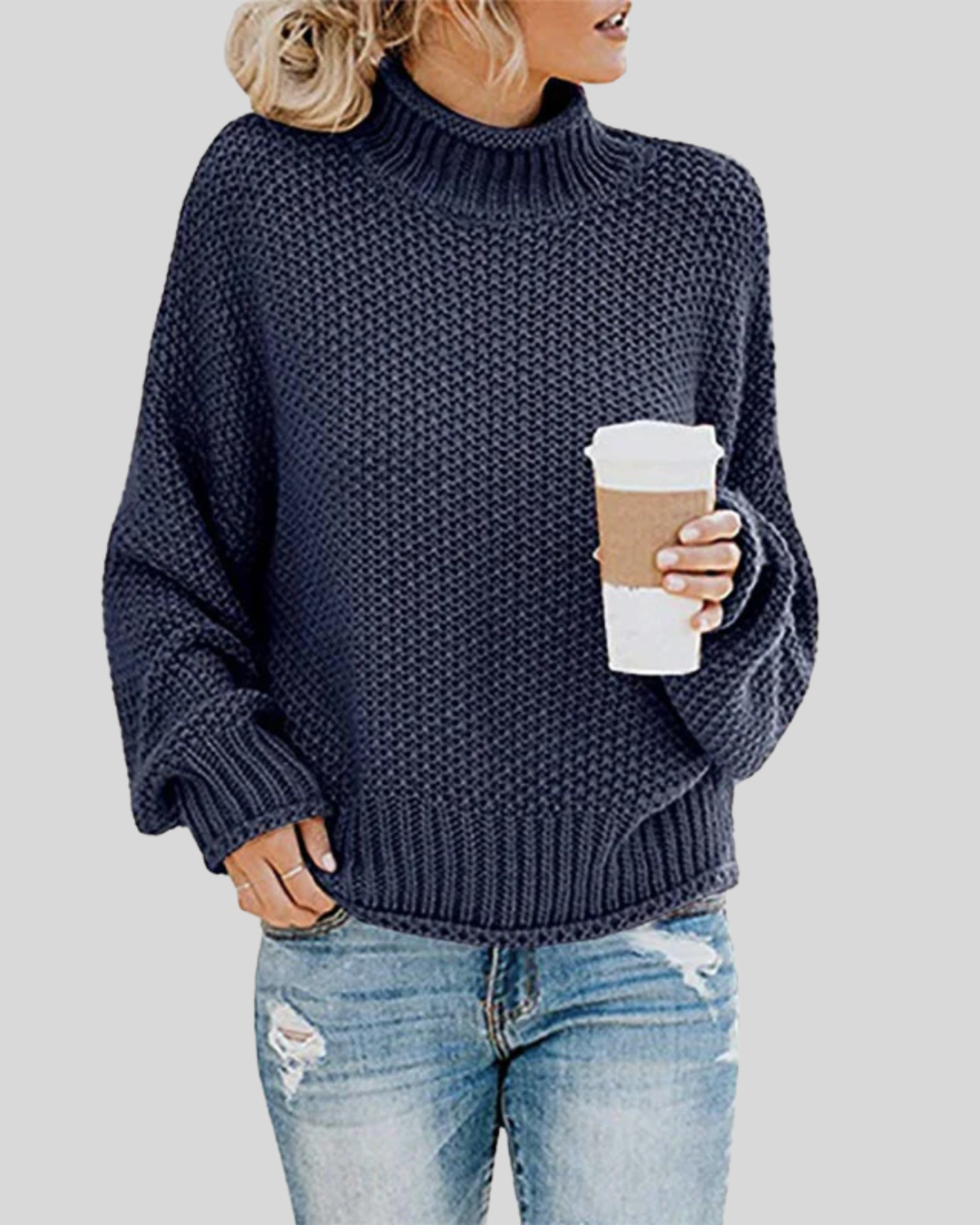 Talia | Chunky Knit Turtleneck Sweater
