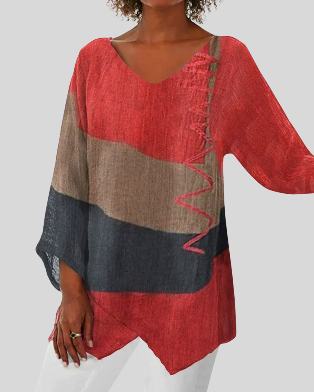 Talia | Lightweight Summer Top With Artistic Print