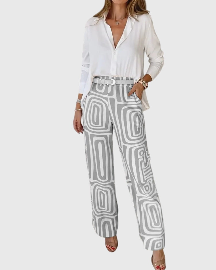 Talia | Stylish Pants + Free Blouse & Belt