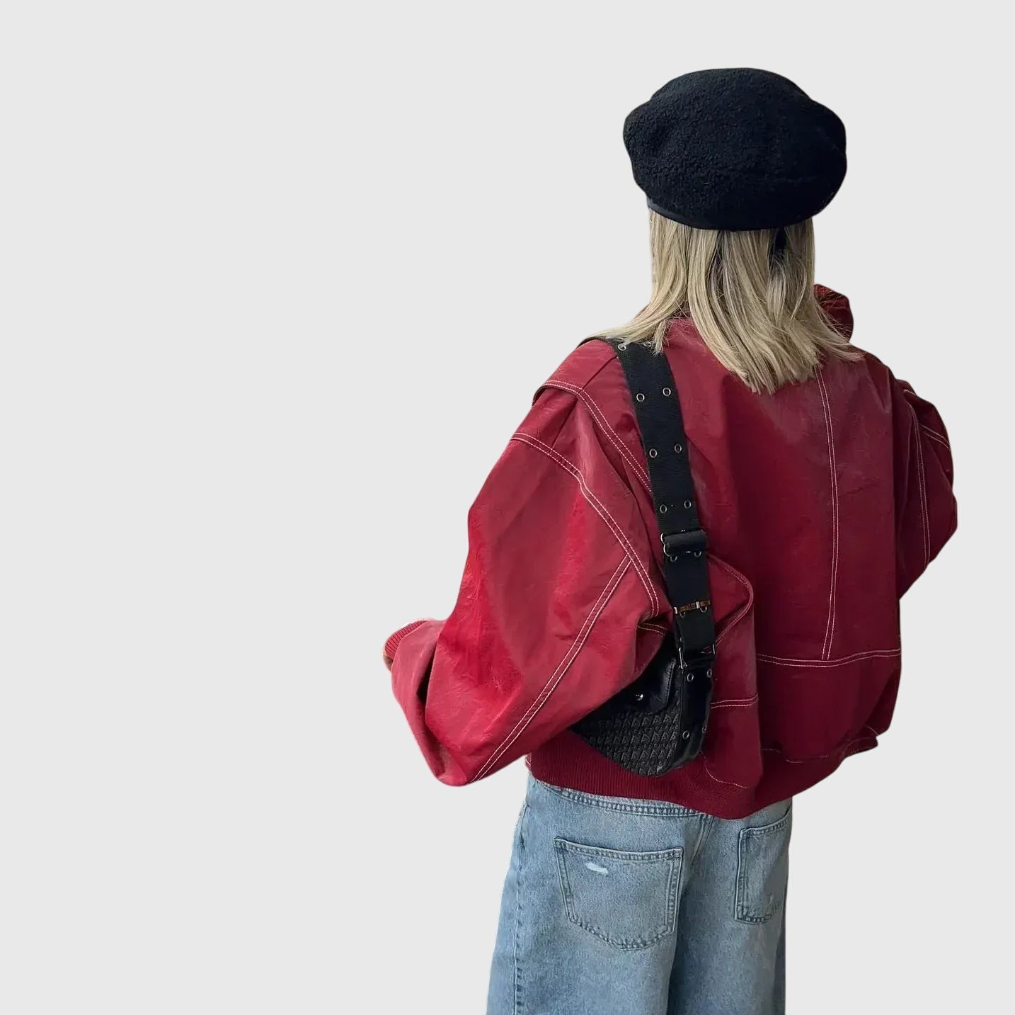 Talia | Oversized Leather Jacket