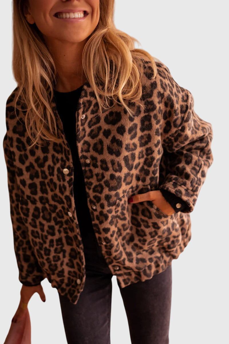 Talia | Stylish Leopard Print Jacket