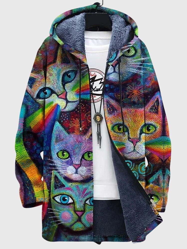 Talia | Jacket with artistic print
