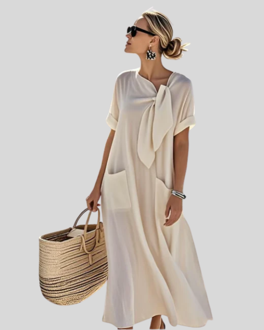 Talia | Breezy Linen Dress With Pockets