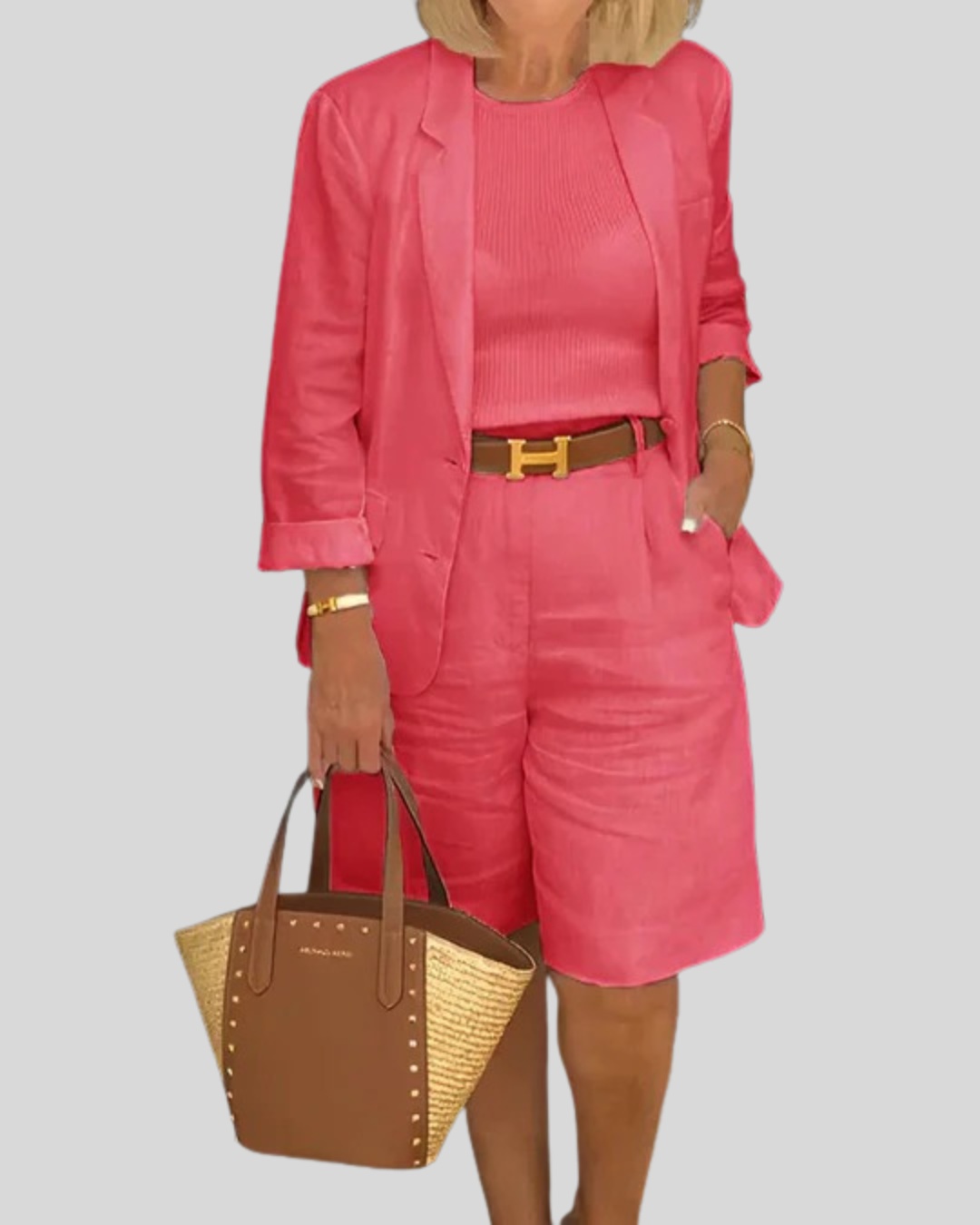 Talia | Stylish Two-Piece Blazer With Matching Shorts