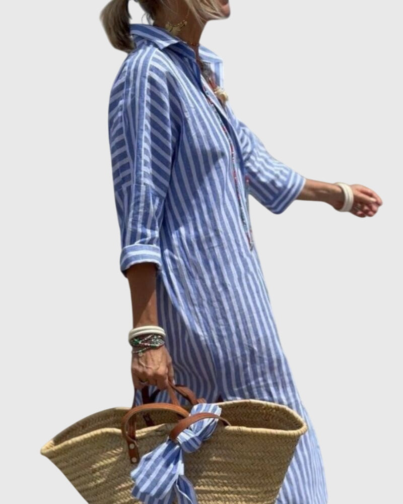 Talia | Classic Striped Dress