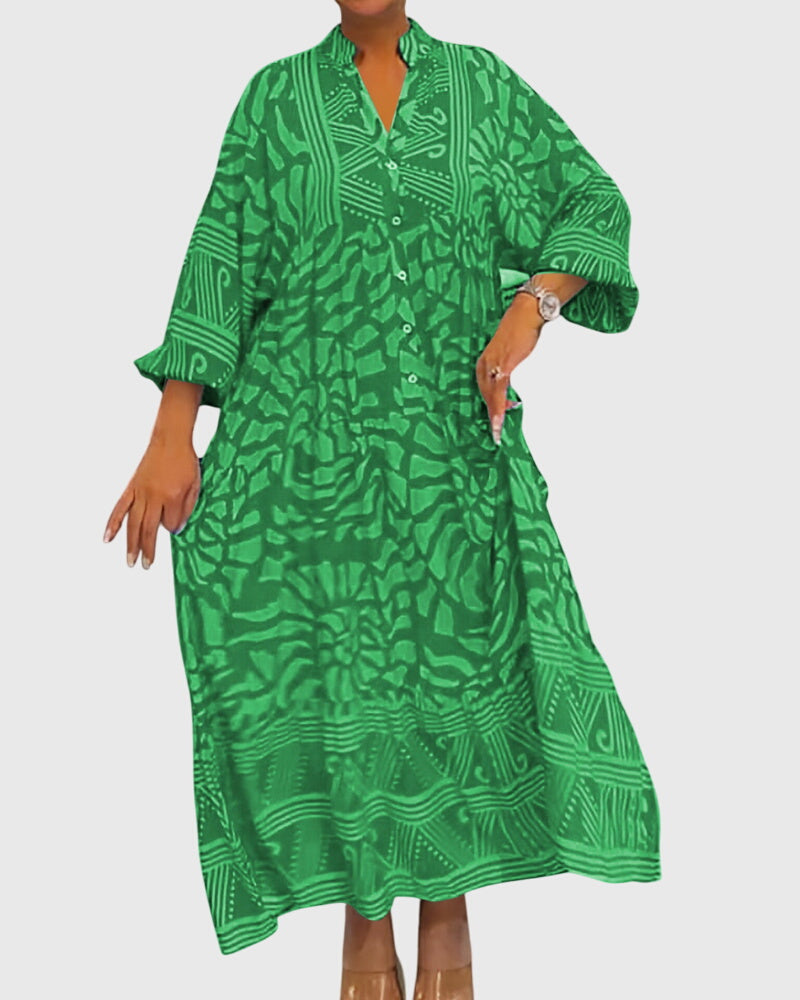 Talia | Maxi Dress With Elegant Print
