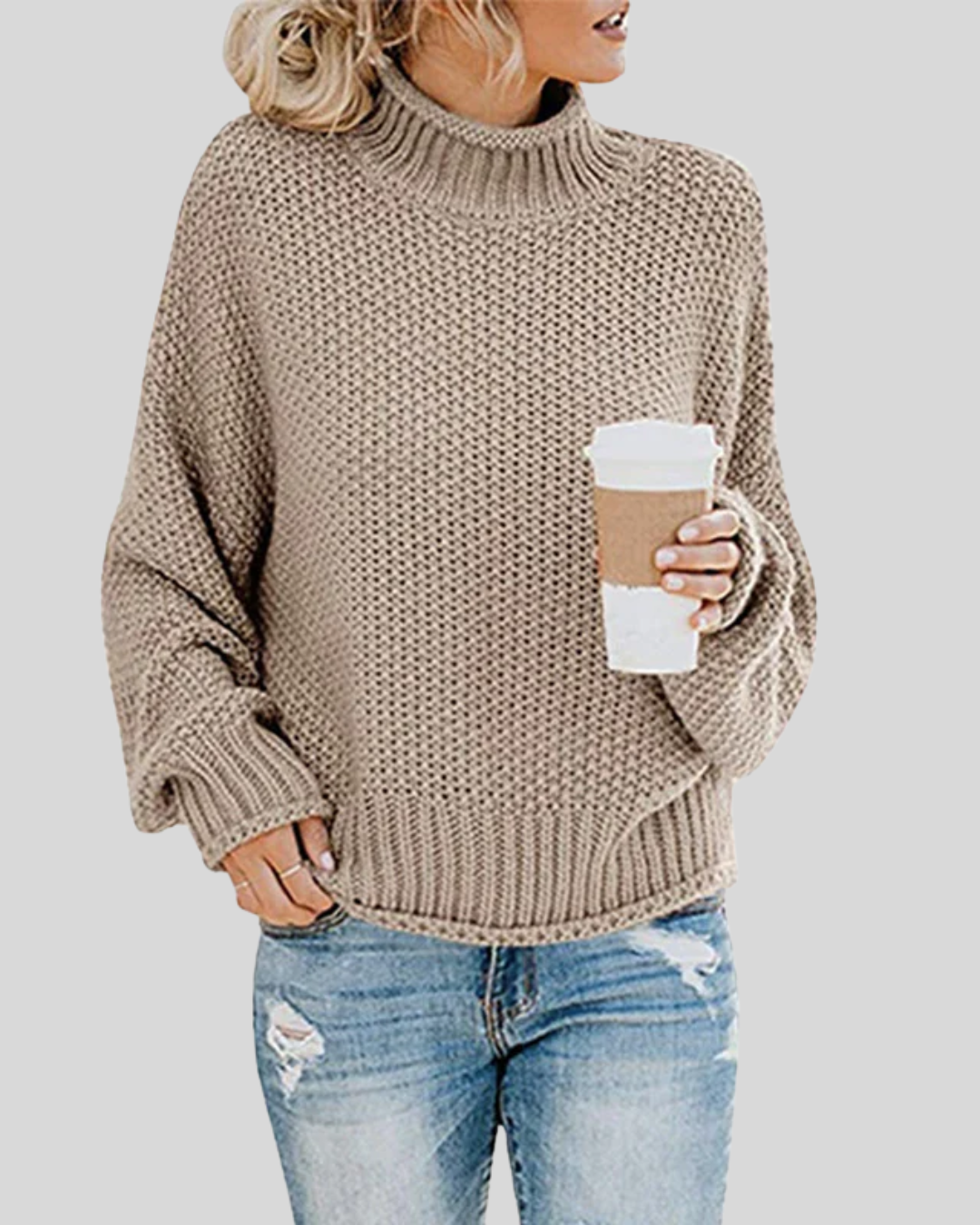 Talia | Chunky Knit Turtleneck Sweater