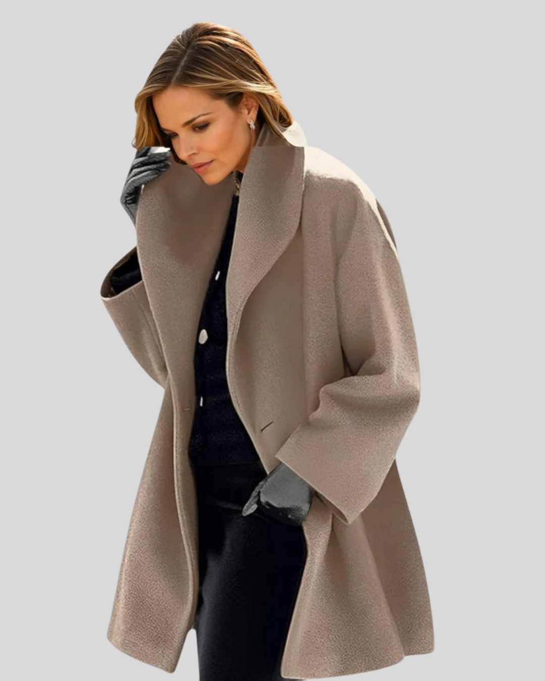 Talia | Minimalist Design Wool Windbreaker Coat