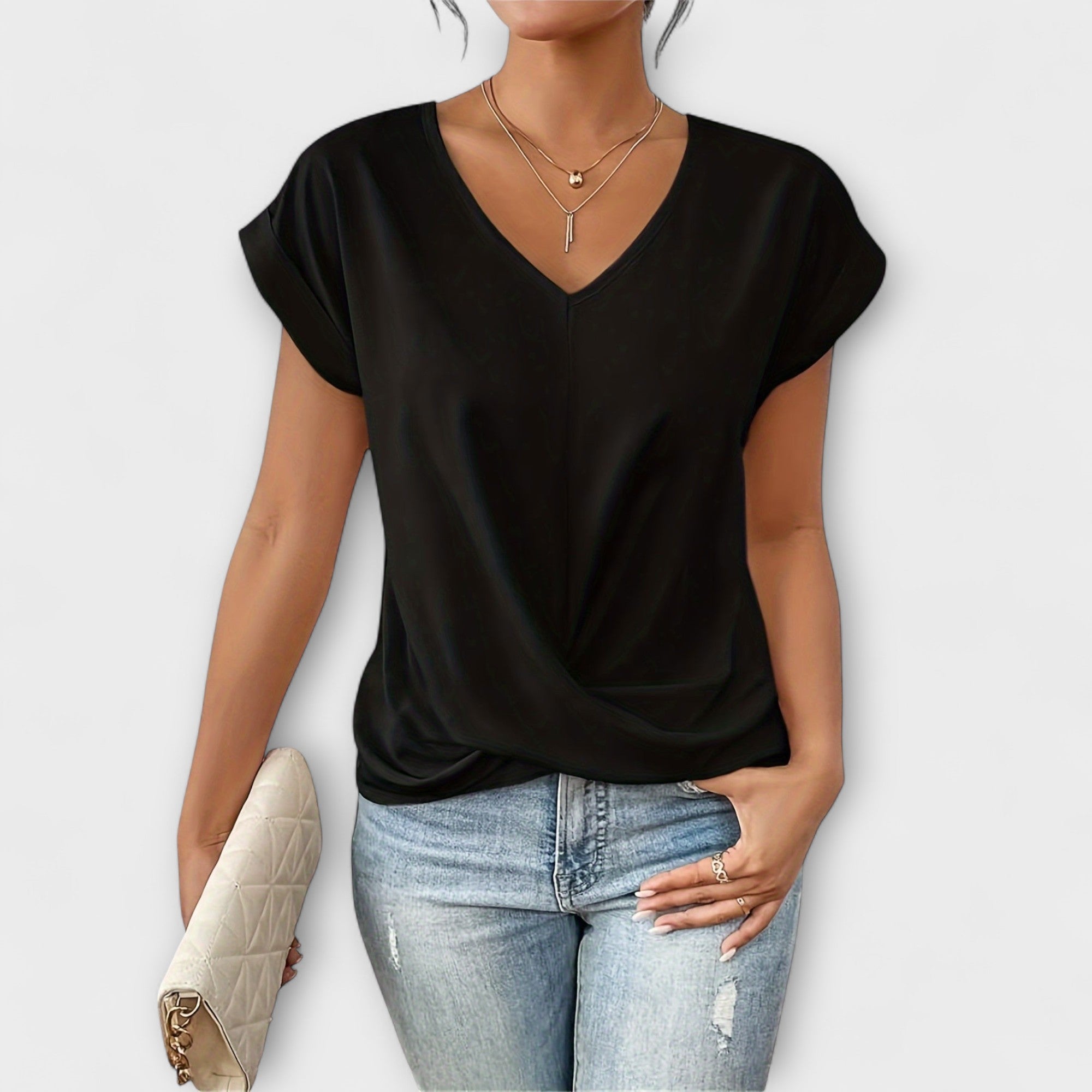 Talia | Elegant V-neck Top