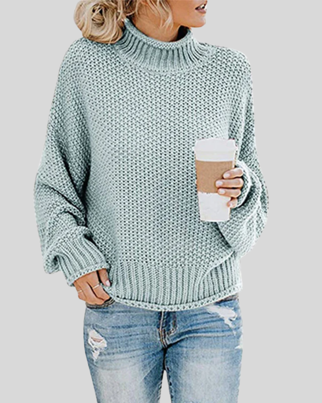Talia | Chunky Knit Turtleneck Sweater