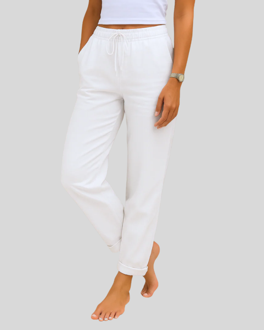Talia | Breathable Linen Pants With Relaxed Fit & Style