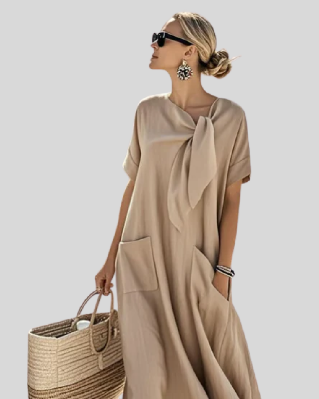 Talia | Breezy Linen Dress With Pockets
