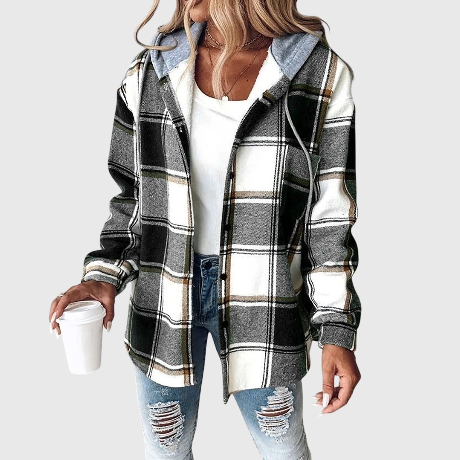 Talia | Women's Mesh Button Placket Jacket