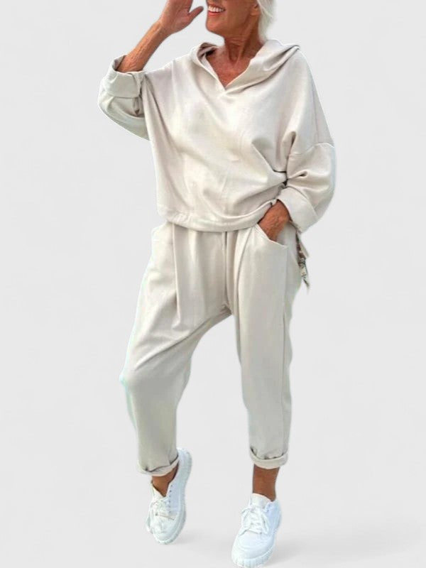 Talia | Comfortable Hooded Sweatshirt Set