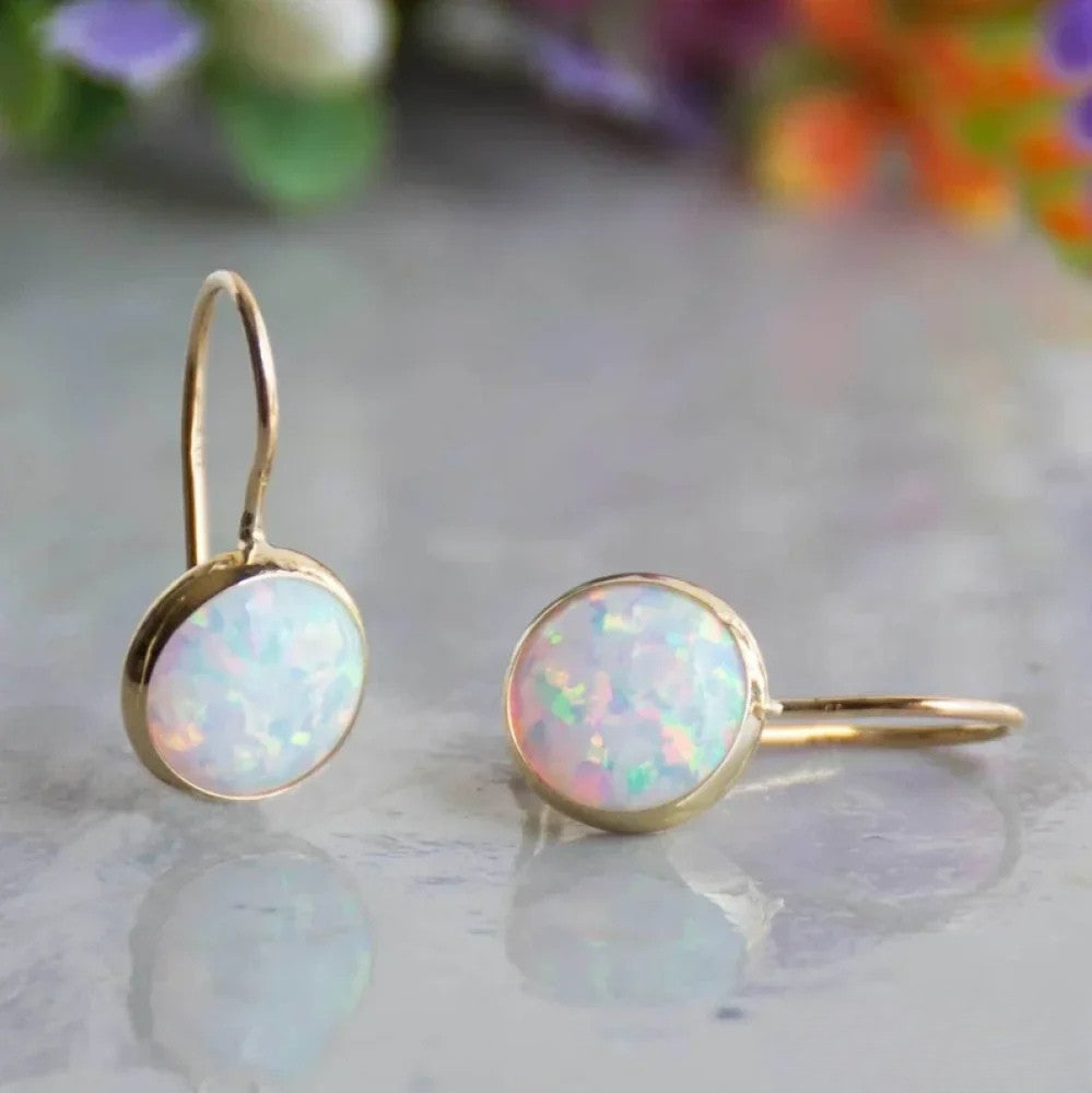 Talia | Retro Opalstein Gold Earrings