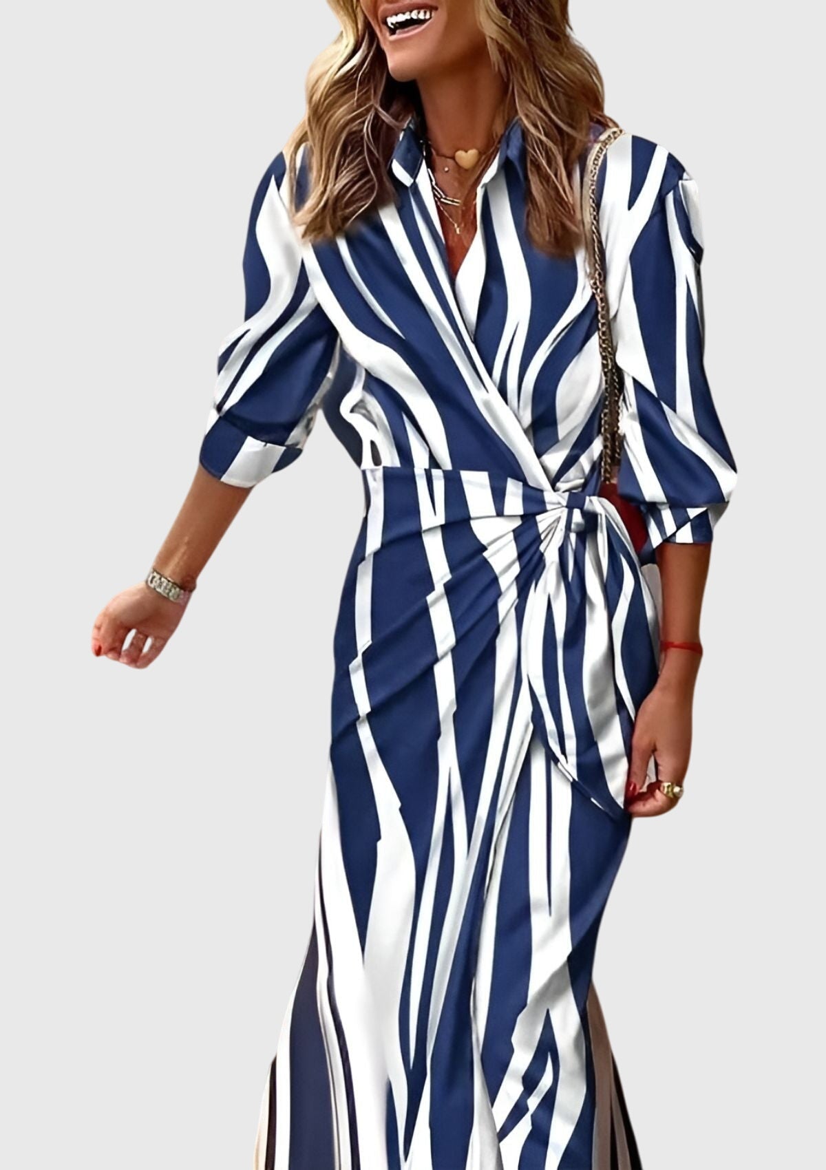 Talia | Elegant Wrap Dress with Print
