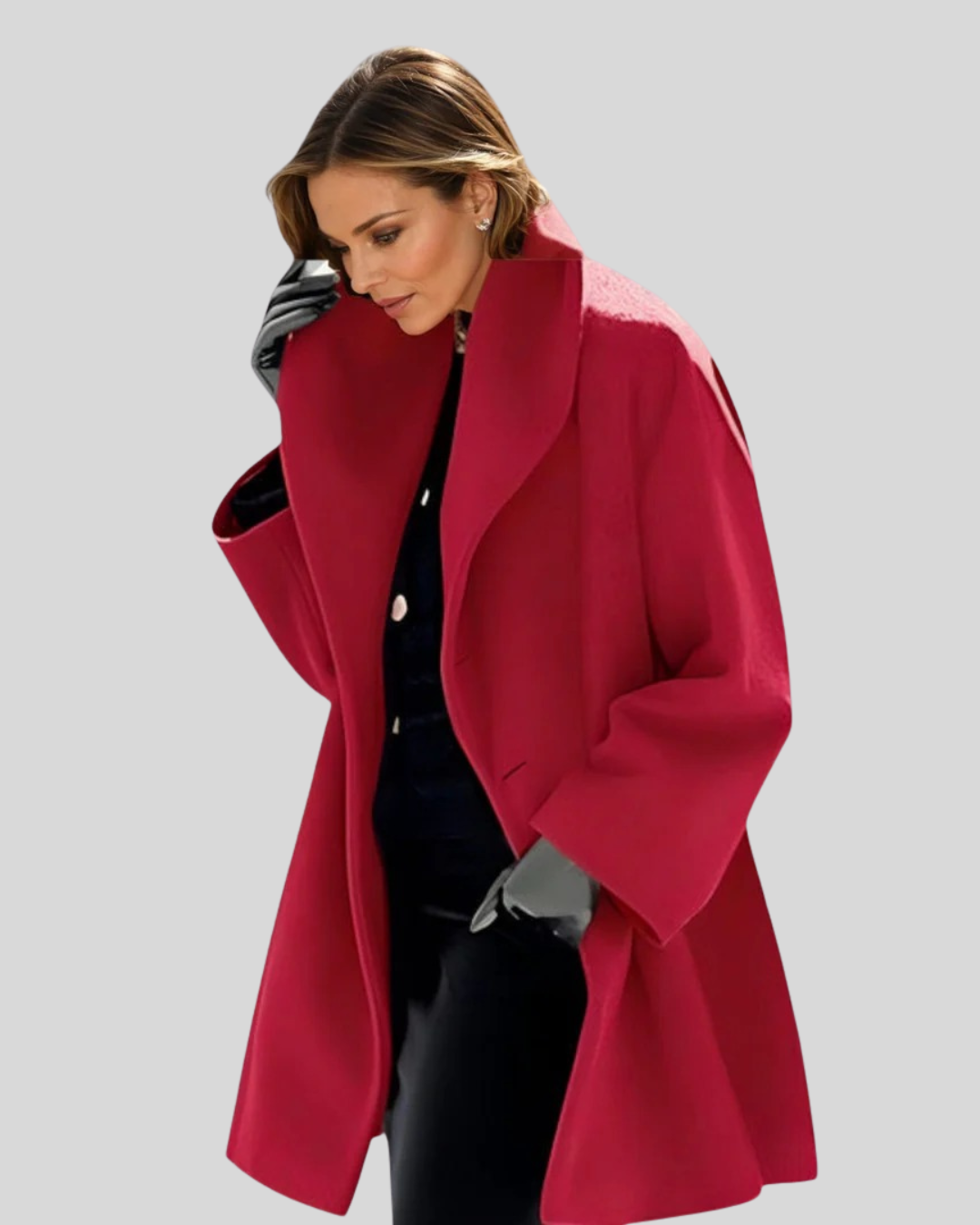 Talia | Minimalist Design Wool Windbreaker Coat