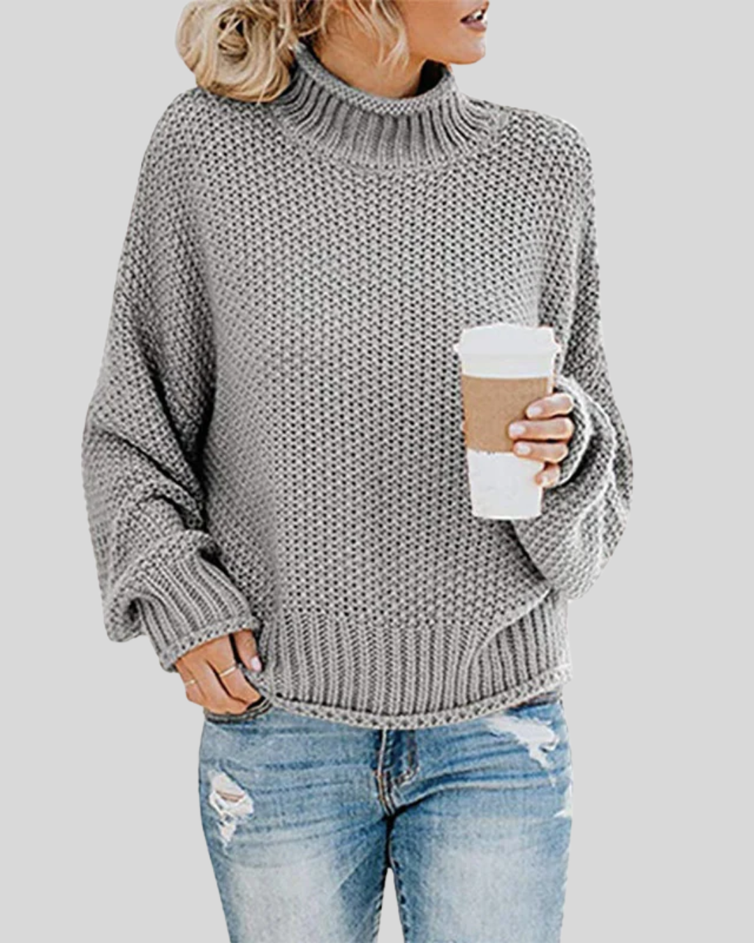 Talia | Chunky Knit Turtleneck Sweater