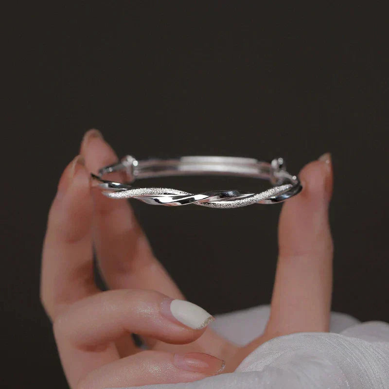 Talia | Braided Silver Bracelet
