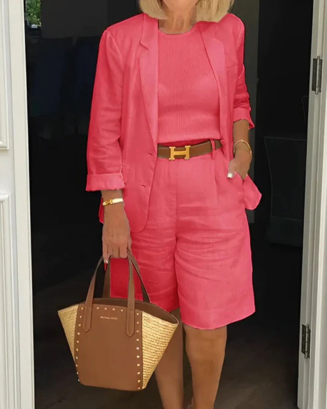 Talia | Stylish Two-Piece Blazer With Matching Shorts