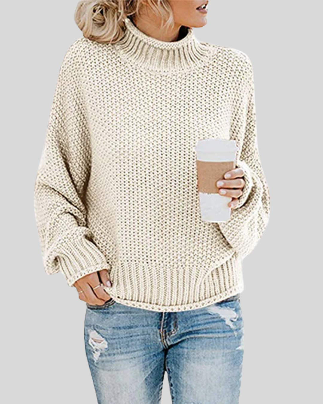 Talia | Chunky Knit Turtleneck Sweater
