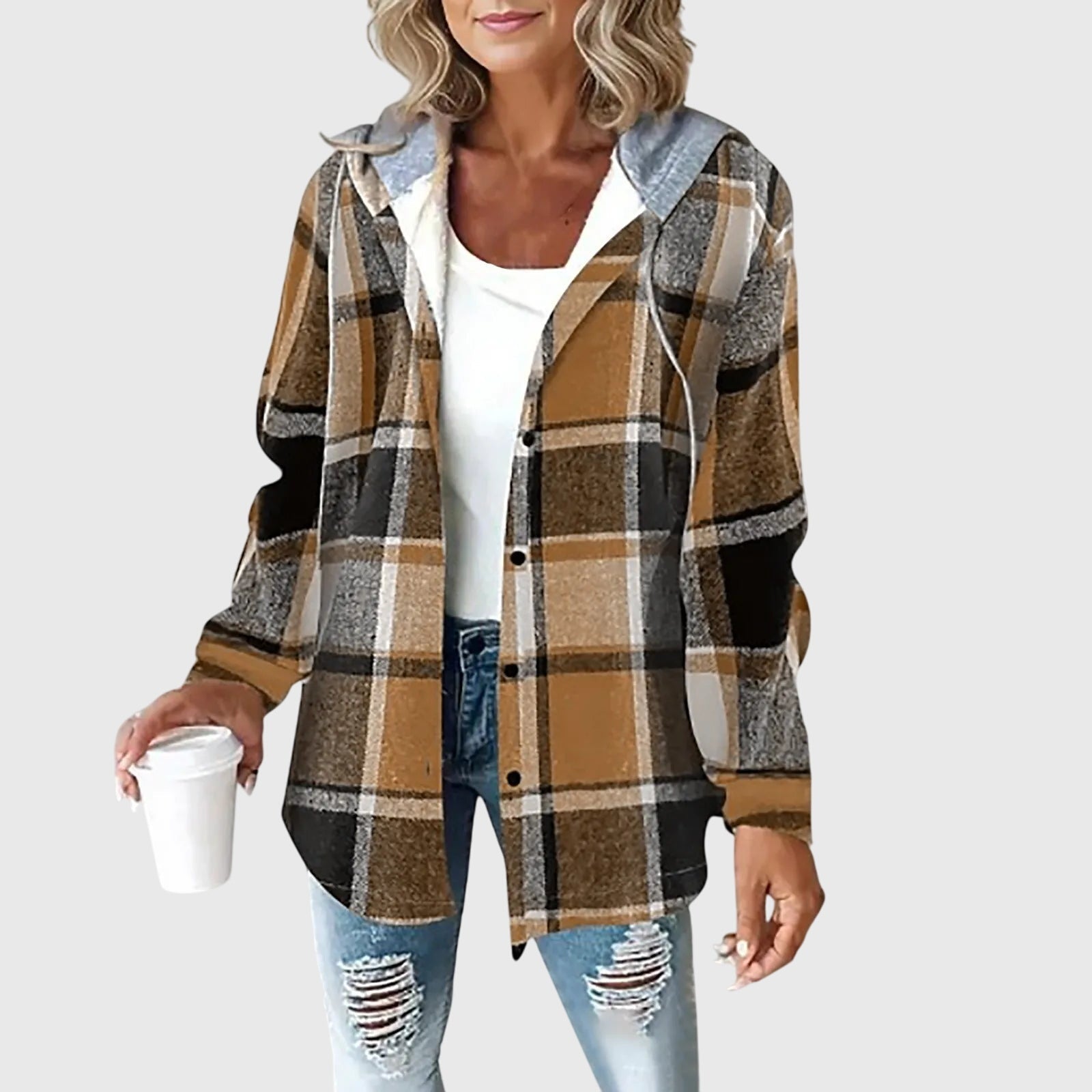 Talia | Women's Mesh Button Placket Jacket