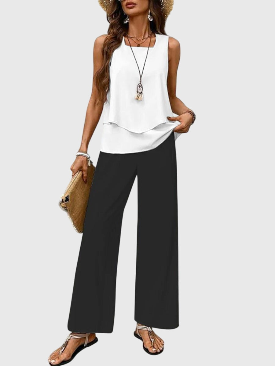 Talia | Elegant 2-Piece Summer Set