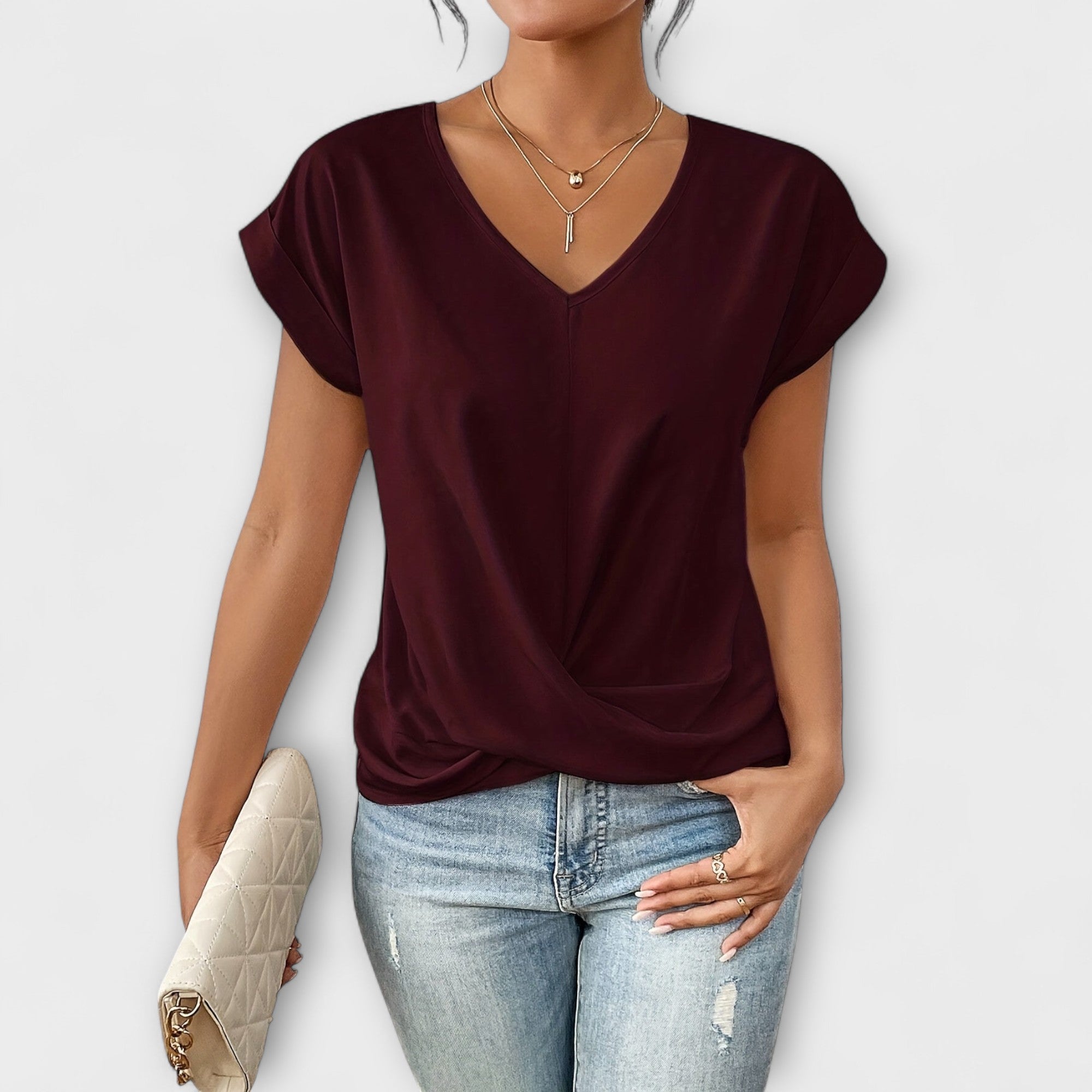 Talia | Elegant V-neck Top