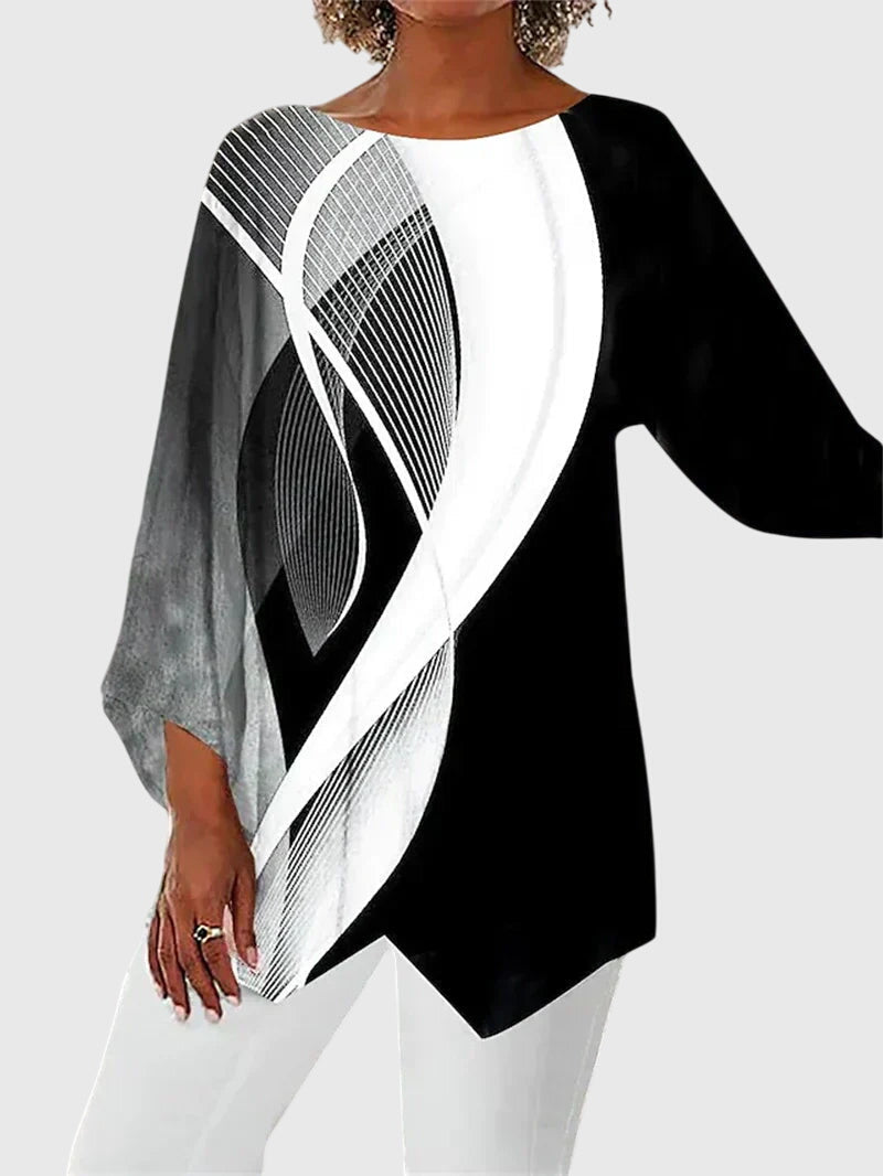 Talia | Elegant Crew Neck Top