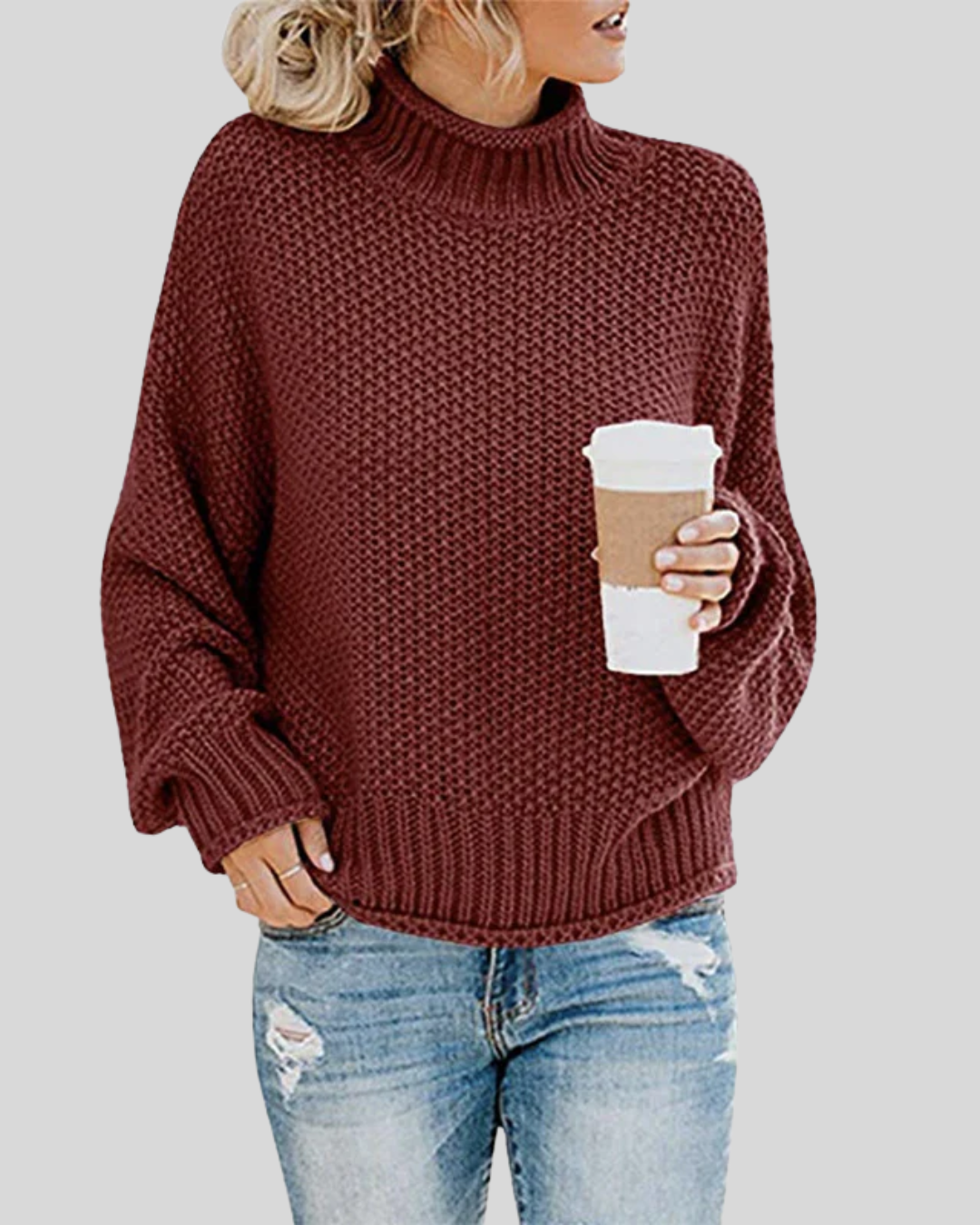Talia | Chunky Knit Turtleneck Sweater
