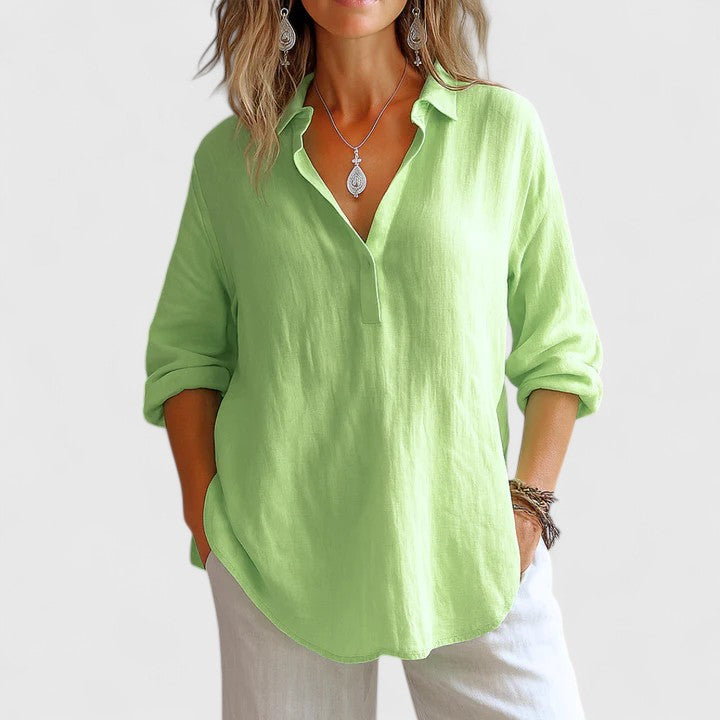 Talia | Comfortable Linen Blouse