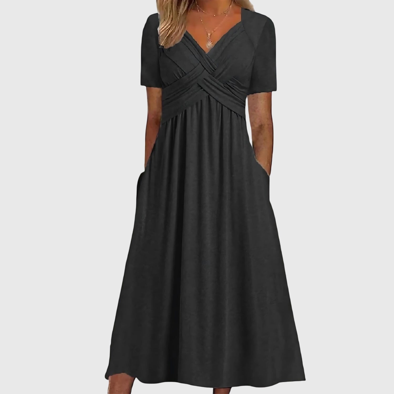 Talia | Midi Dress with Tummy Control