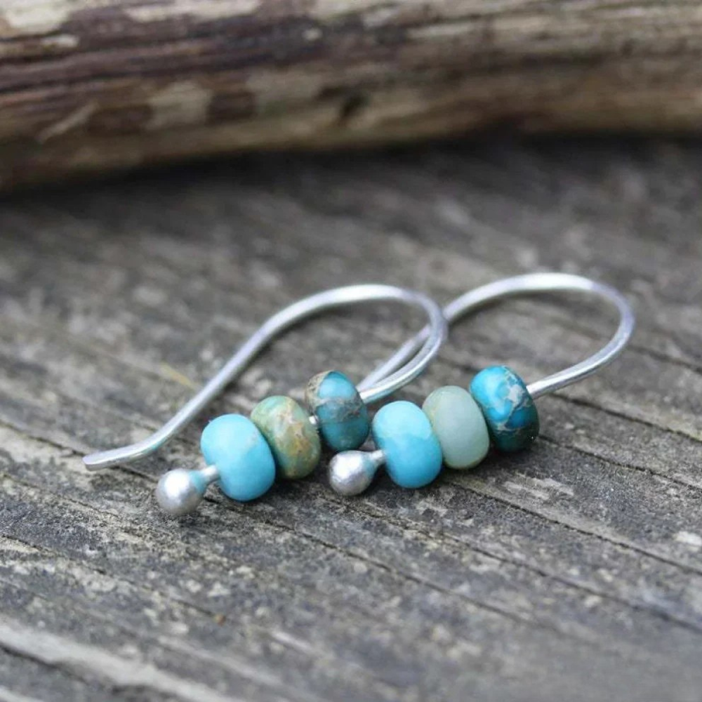 Talia | Turquoise Pearl Earrings