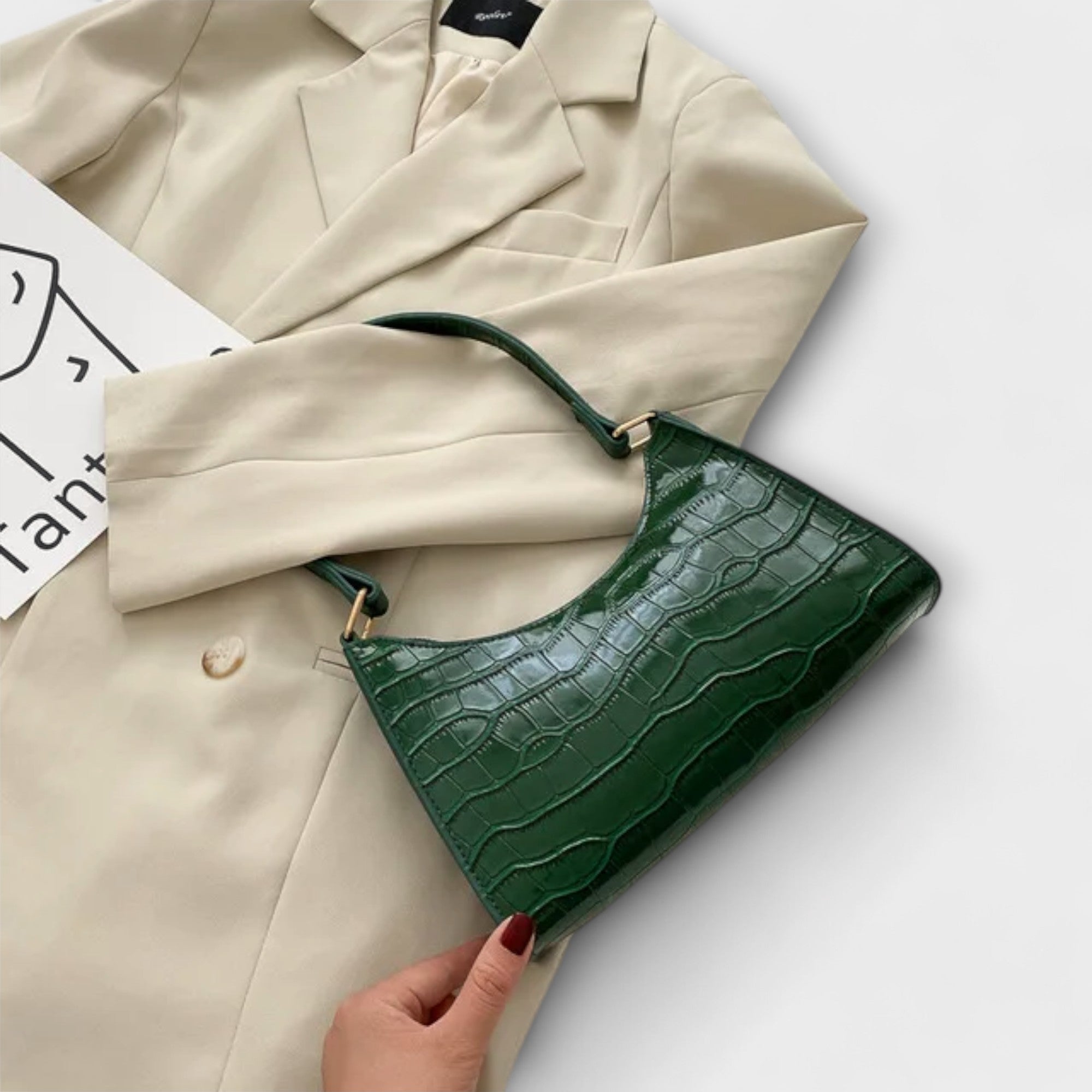 Talia | Shiny Leather Bag