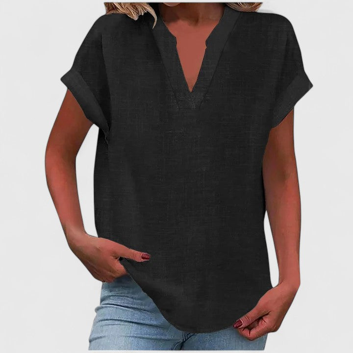 Talia | Comfortable V-Neck Blouse
