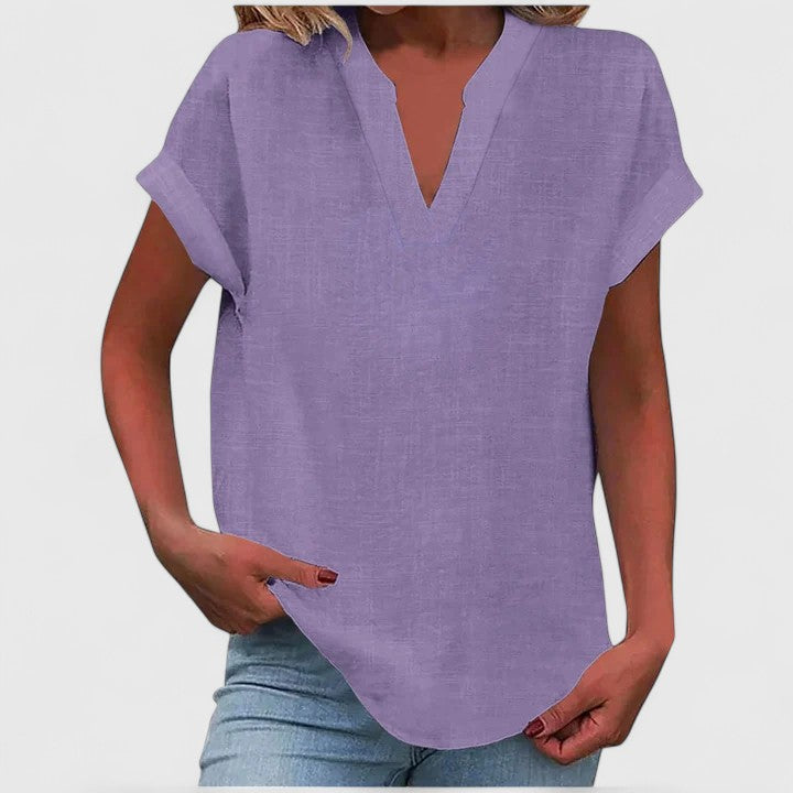 Talia | Comfortable V-Neck Blouse