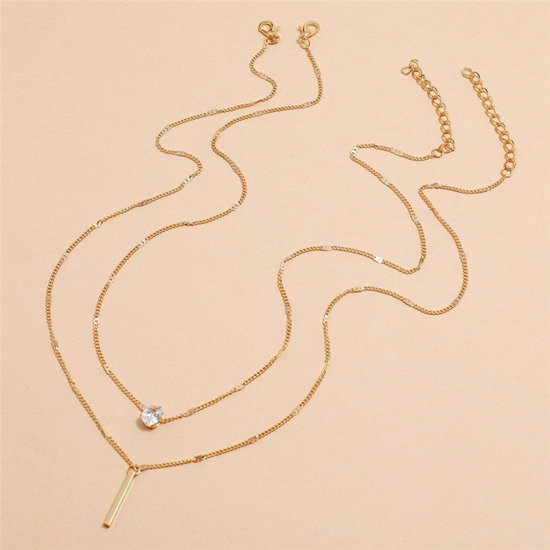 Talia | Vintage Necklace Set with Gold Pendant