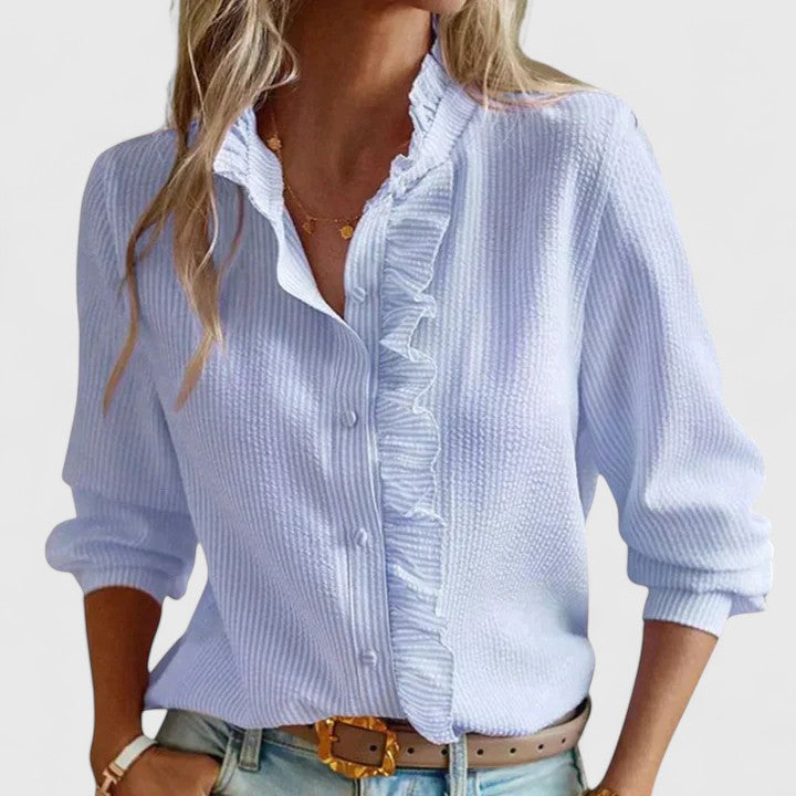Talia | Sophisticated Long Sleeve Blouse