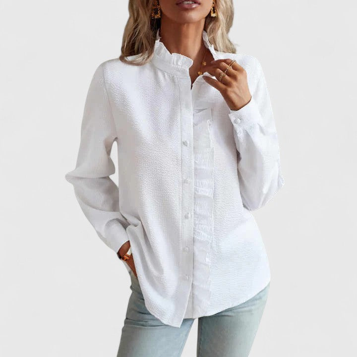 Talia | Sophisticated Long Sleeve Blouse