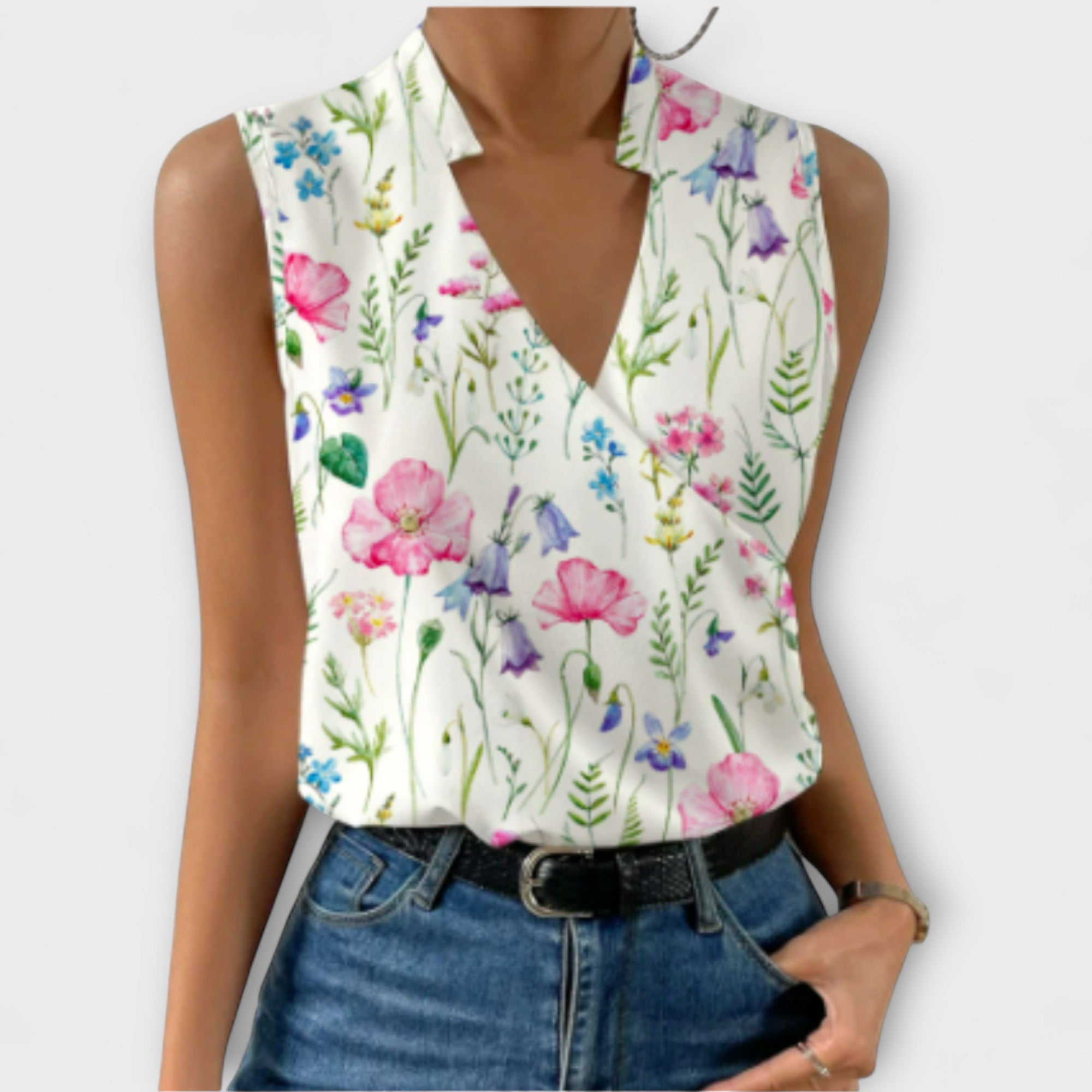 Talia | Sophisticated V-neck Top