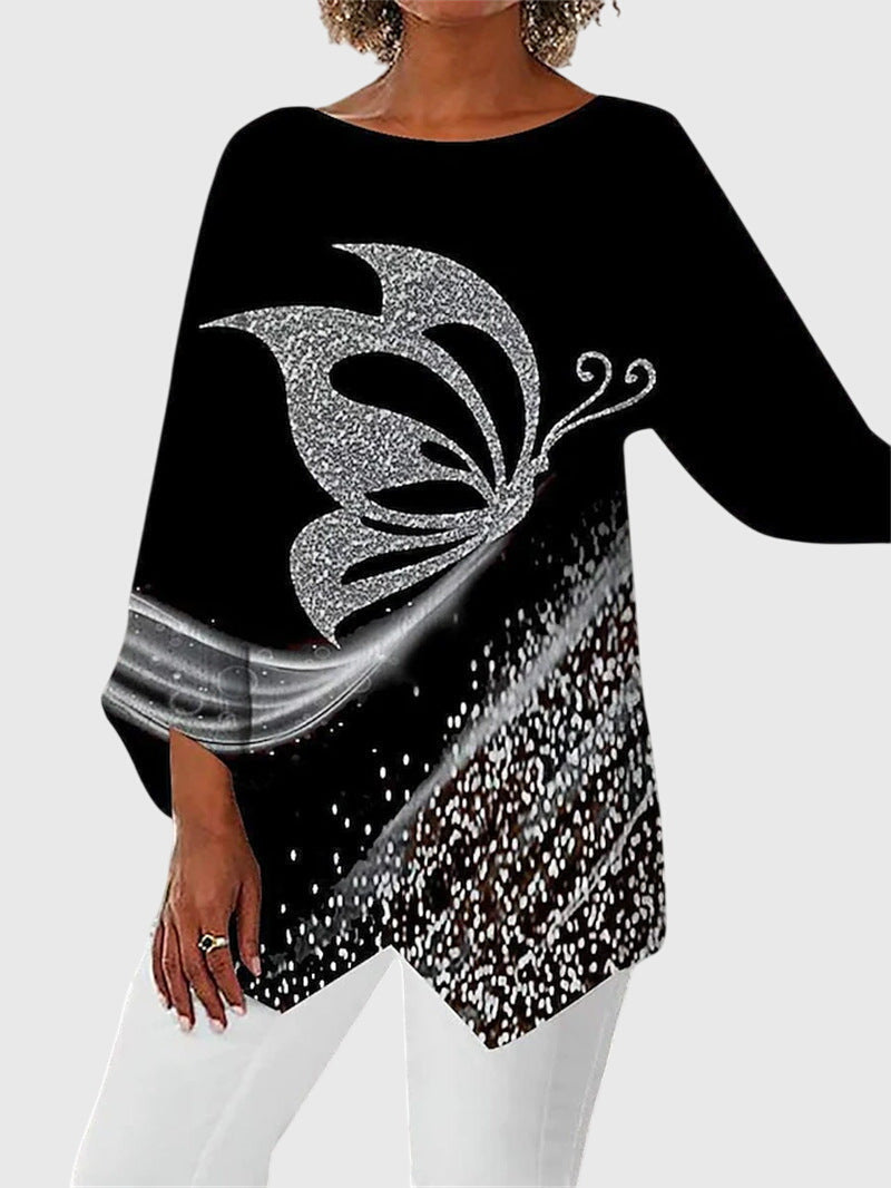 Talia | Elegant Crew Neck Top