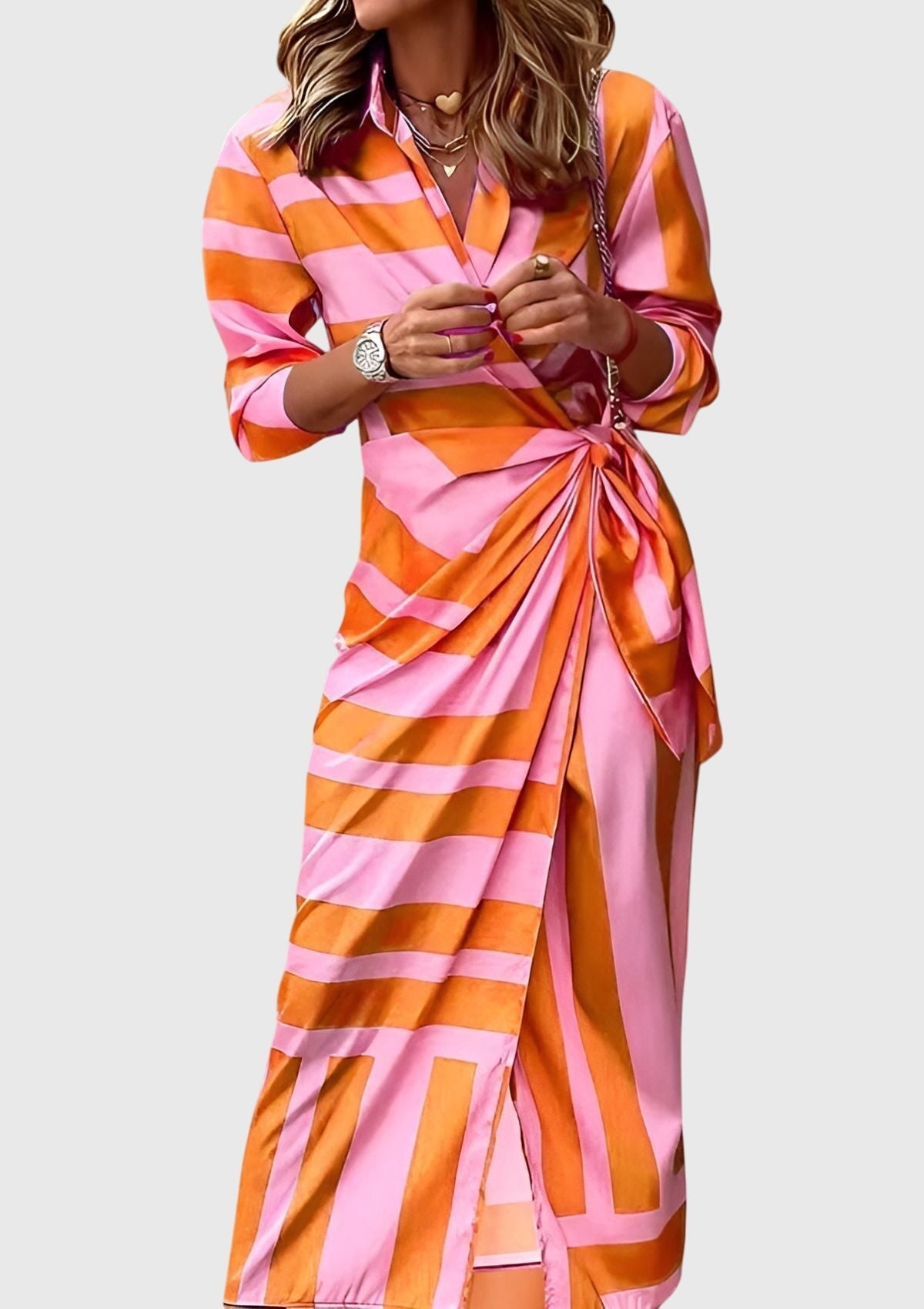 Talia | Elegant Wrap Dress with Print