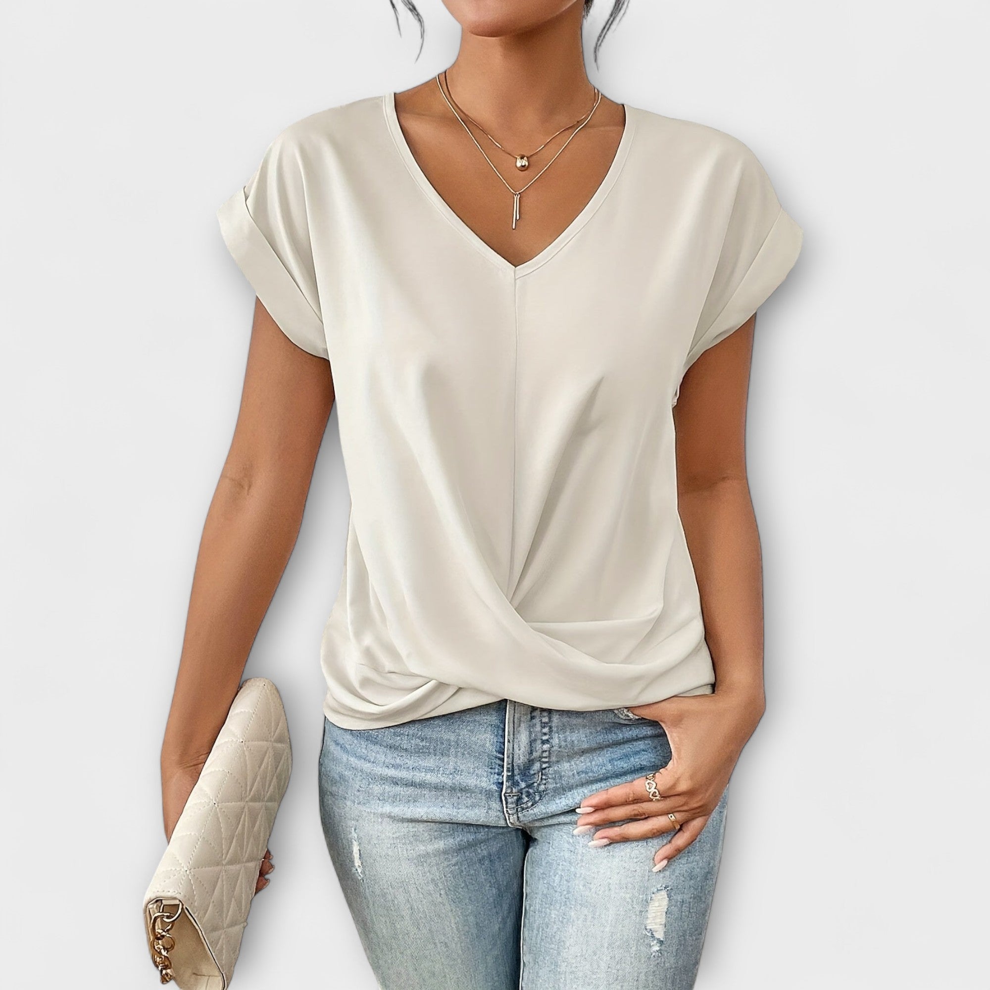 Talia | Elegant V-neck Top