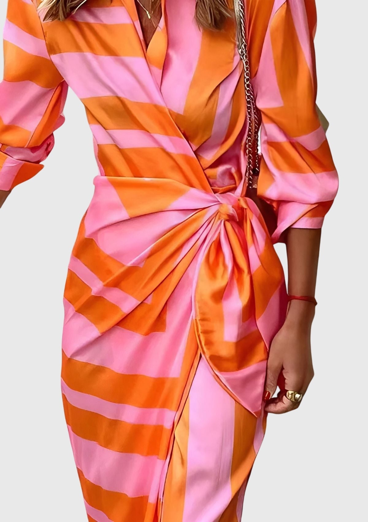 Talia | Elegant Wrap Dress with Print